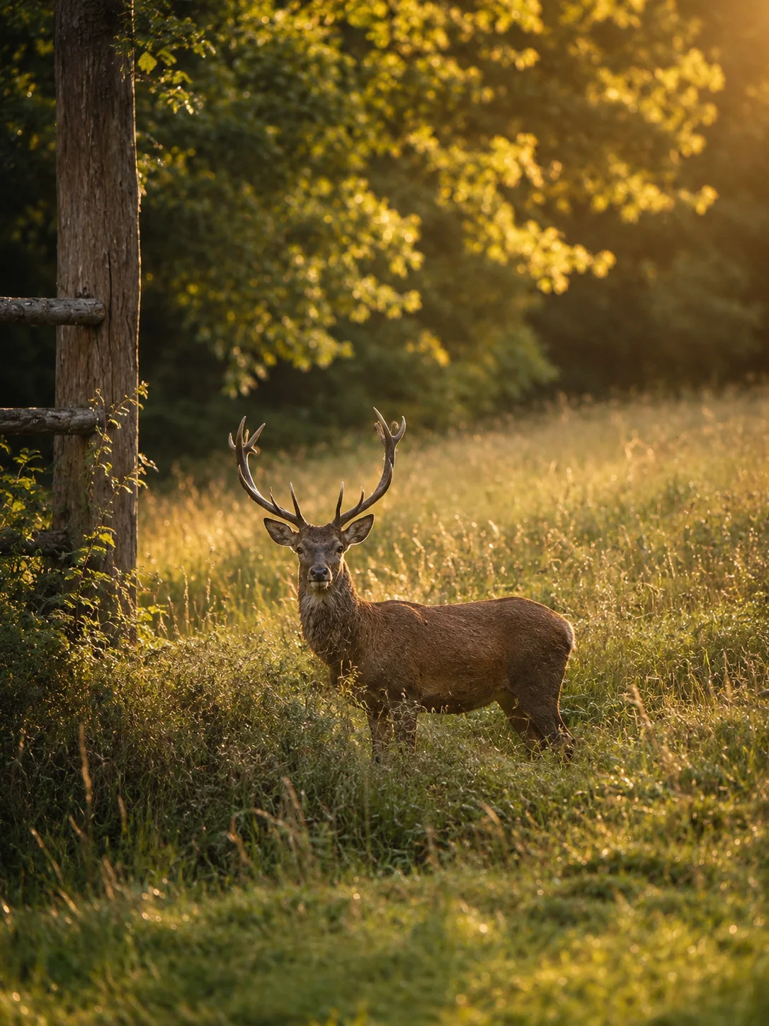 Cerf aperçu dans une forêt de la Barousse